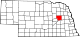 Map of Nebraska highlighting Platte County.svg