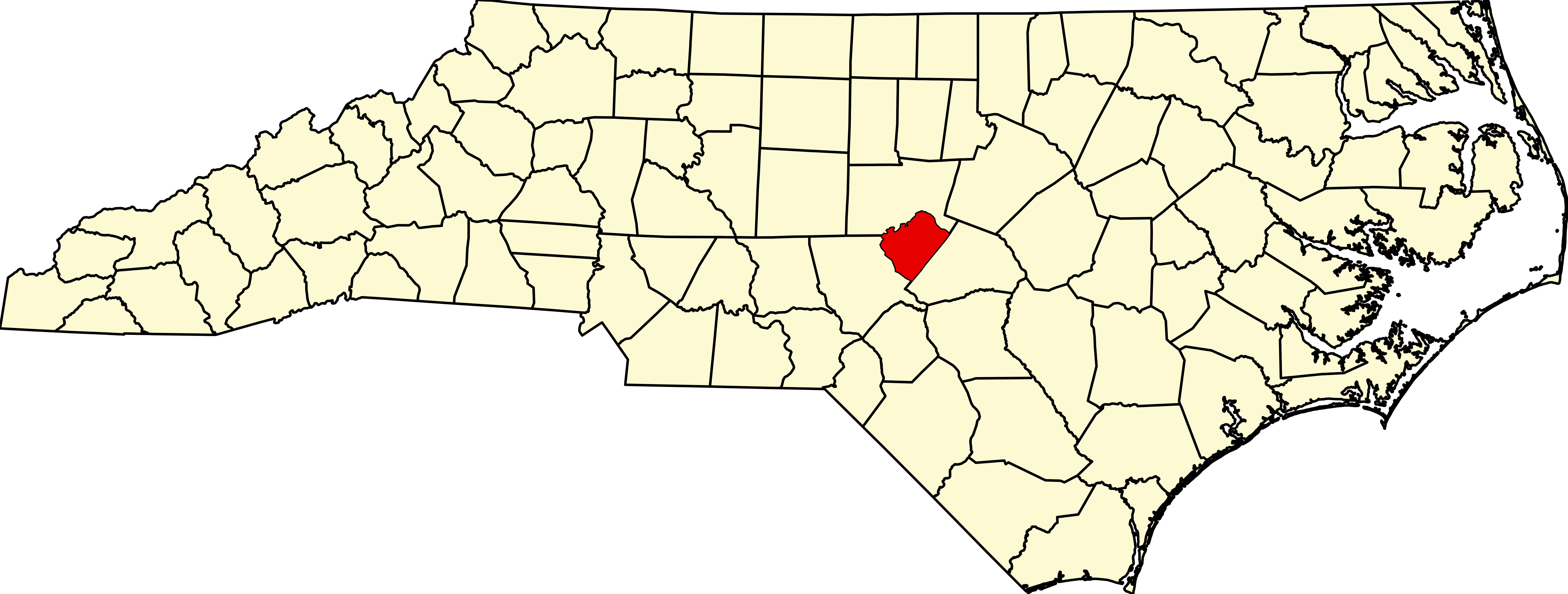 File:Map of North Carolina highlighting Lee  - Wikimedia Commons