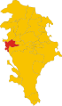 Collocatio finium Municipii Buxemmae in Provincia Regionali Syracusana.