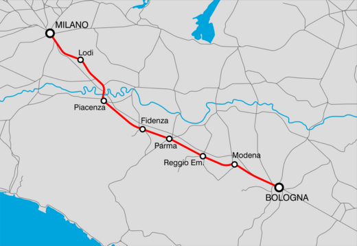 Linea ferroviaria milano bologna fermate