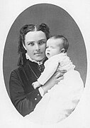 Mary and Ella White in 1882.