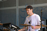 English: Member of Charlene Meulenberg's band in Vondelpark Openluchttheater, Amsterdam