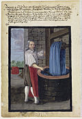 Barvíř sukna (kresba z roku 1665)
