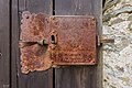 English: Door lock at the gate of the fortification Deutsch: Türschloss am Tor der Wehranlage