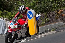 Michael Dunlop(pictured in practice) won 4 races, including the Superbike TT Michael Dunlop 2013 TT Practice.jpg