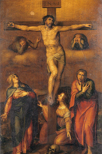 Copia desde la Crucifixion dibujada hacia 1540...