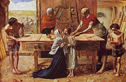 Chrystus w domu rodziców, 1850, Tate Britain