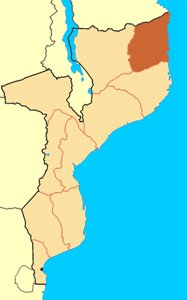 Kaart van Cabo Delgado