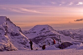 Mt. King Edward with Mt. Columbia at left