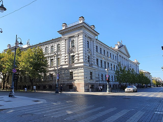 The former building of the KGB in Vilnius, Lithuania