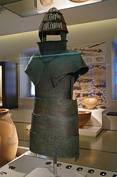 Mycenaean armour from chamber tomb 12 of Dendra 1.JPG