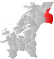 Lierne within Trøndelag