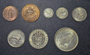 Denominations of the New Zealand pound NZ types.webp