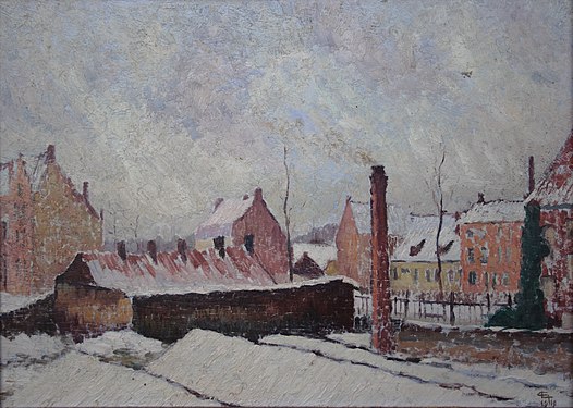 Sneeuw in Brugge, 1919