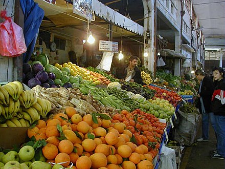 Fruit market in Nicosia