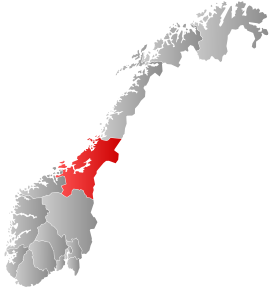 Poloha regiónu v rámci Nórska