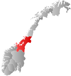 Trøndelag en el mapa