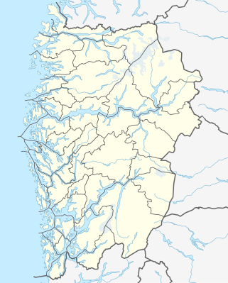 Harta de localizare Norvegia Vestland