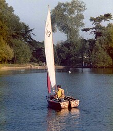 Dinghy sailing on Norwood Lake