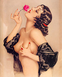 Memory of Olive Thomas or The Lotus Eater by Alberto Vargas (1920) Oliveartistic.jpg