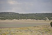 The lake bed today southeast of the village