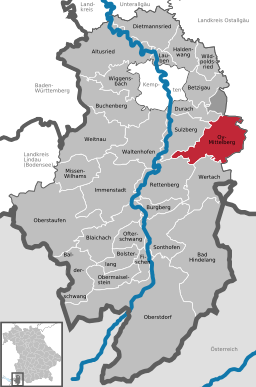 Läget för Oy-Mittelberg i Landkreis Oberallgäu