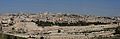 Panoramic View of the old city from Mount of Olives