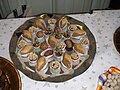 A tray of Tunisian pastries including baklava