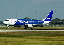 Beko reklamlı uçak