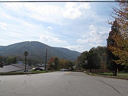 View of westbound PA 555 from PA 120 in Driftwood