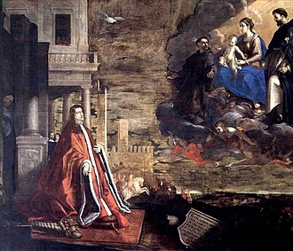 "Mayor Pietro Morosini Glorification" Rovigo, "Rotonda" Church, Oil on Canvas. Signed 1644 Pietro morosini.jpg