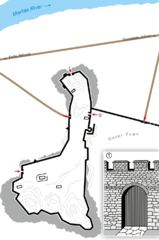 Plan of the medieval fortress