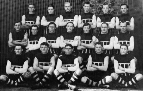 Port Adelaide's undefeated 1914 SAFL premiers and Champions of Australia team