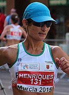 Inês Henriques – im 50-km-Gehen Weltmeisterin von 2017 sowie Europameisterin von 2018 – kam auf den neunten Platz