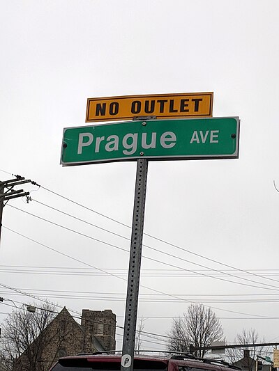 Prague Avenue, Baltimore, April 2018. Prague Avenue Baltimore 04.jpg