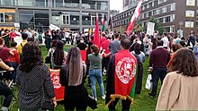 Protest in Rotterdam against the Taliban's take over, 21 August 2021 Pro-Islamic Republic of Afghanistan rally, Rotterdam (21 August 2021) 01.jpg