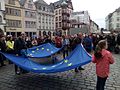 Erste Kundgebung Pulse of Europe 19.03.2017 auf dem Hauptmarkt in Trier