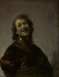 伦勃朗, Rembrandt Laughing, 1628