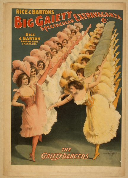 File:Rice & Barton's Big Gaiety Spectacular Extravaganza Co. - Gaiety Dancers unrestored.png