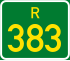 Streeksroete R383 shield