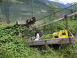 English: Cable car near Saltaus, Italy