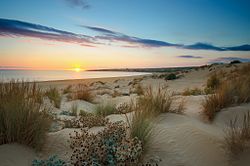 Sonnenuntergang am Strand von Sampieri