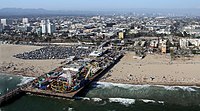 Santa Monica Beach with pier 4 (cropped).JPG