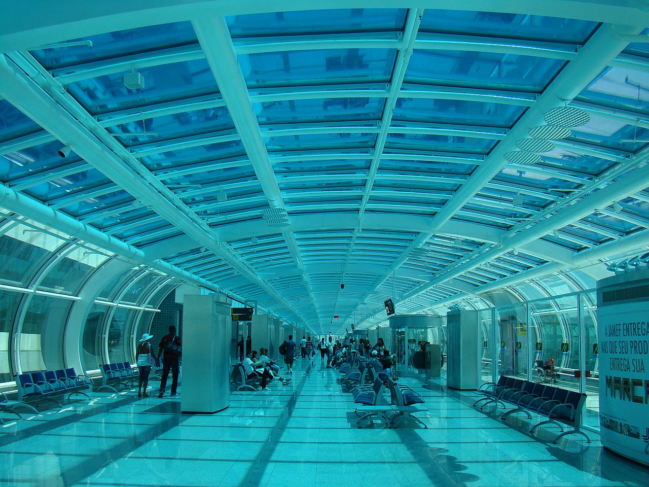 Santos Dumont Airport departure room, Rio de Janeiro