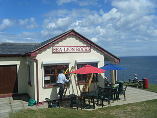 <span class="mw-page-title-main">Sea Lion Rocks railway station</span> Railway station in Isle of Man, the UK