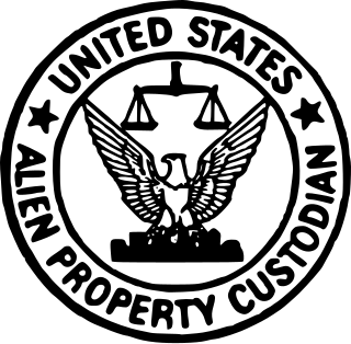 <span class="mw-page-title-main">Office of Alien Property Custodian</span> Former U.S. government agency