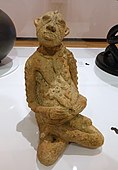 Seated female figure; circa 12th to 15th century AD; terracotta; Krannert Art Museum (Illinois, USA)