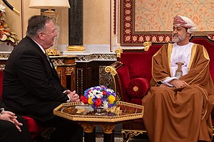 Secretary Pompeo Meets with the Sultan of Oman Haitham bin Tariq Al Said (49565463757).jpg