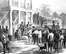 Selling a freedman to pay his fine: Monticello, Florida (1860) Selling a freedman to pay his fine- Monticello, Florida (5815098424).jpg