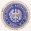 Siegelmarke des Königlich Preußischen Amtsgerichts Buer in Westfalen